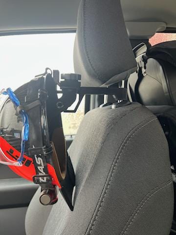 3D printed Headrest Hard Hat & Safety Vest Hanger