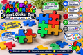 3D Printed Autism Awareness Fidget Clicker & Sensory Toy