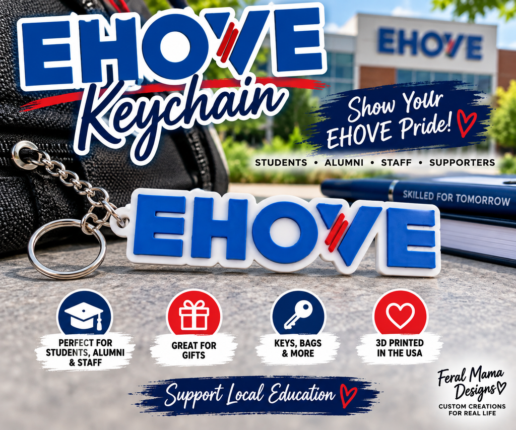 3D Printed EHOVE Keychains