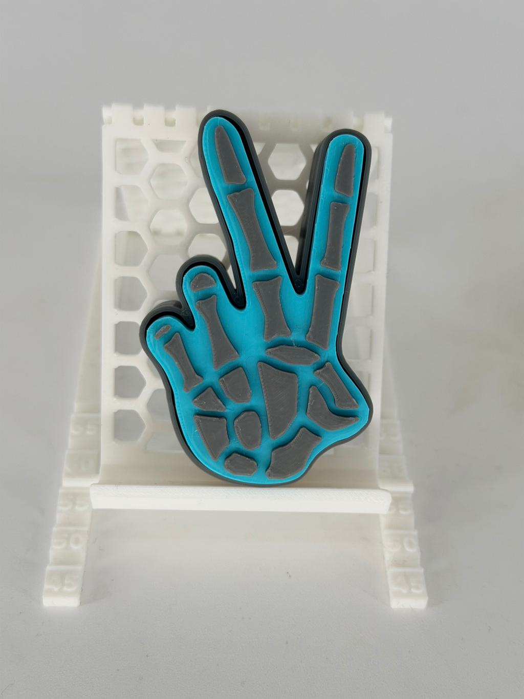3D Printed Feral Mama Designs Peace Sign Fidget Clicker