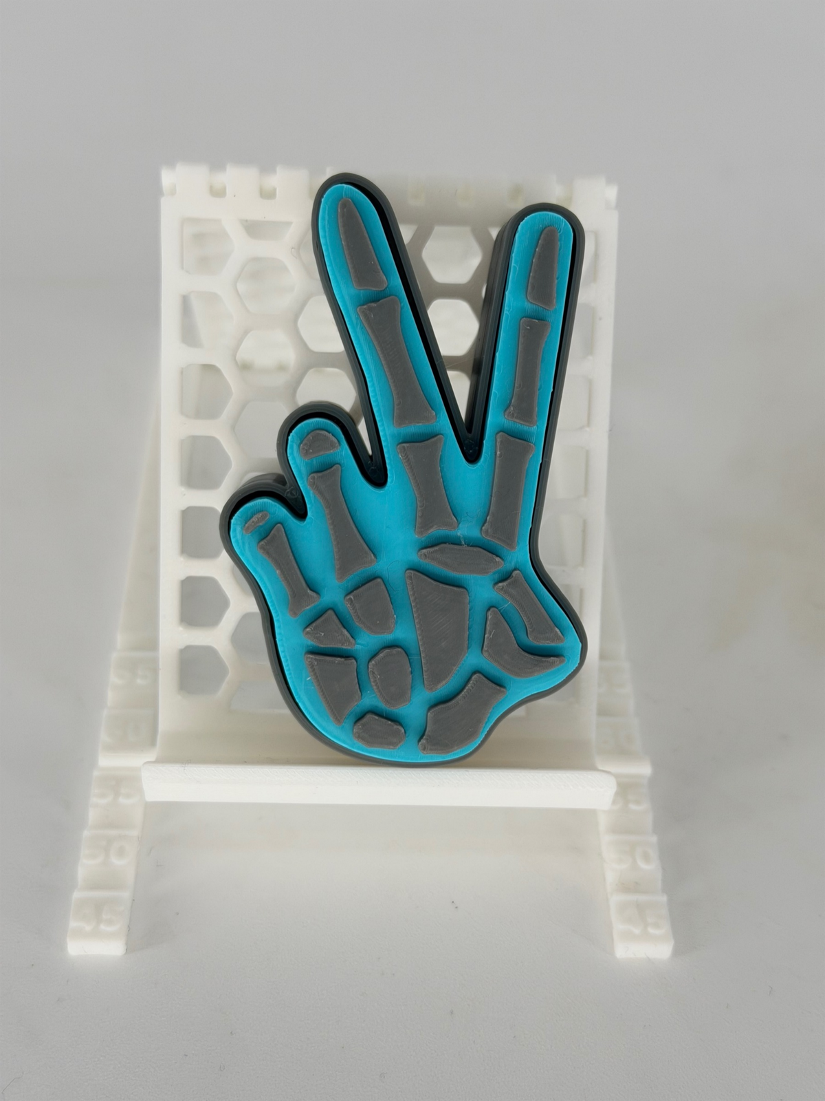 3D Printed Feral Mama Designs Peace Sign Fidget Clicker