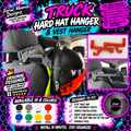 3D printed Headrest Hard Hat & Safety Vest Hanger