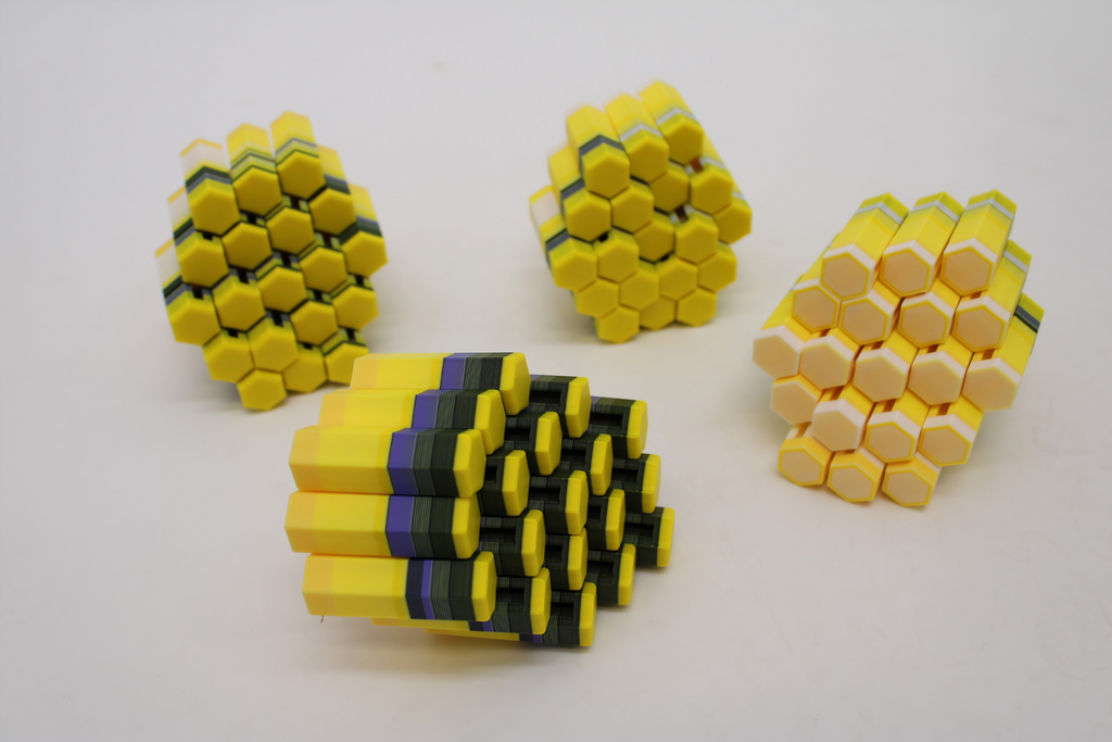 3D Printed Hexagon Flexi Fidget Toy