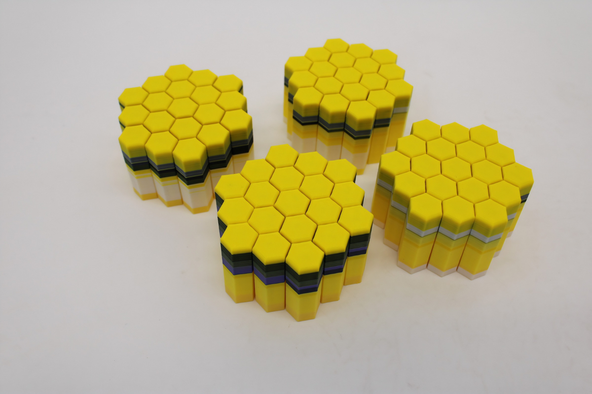 3D Printed Hexagon Flexi Fidget Toy