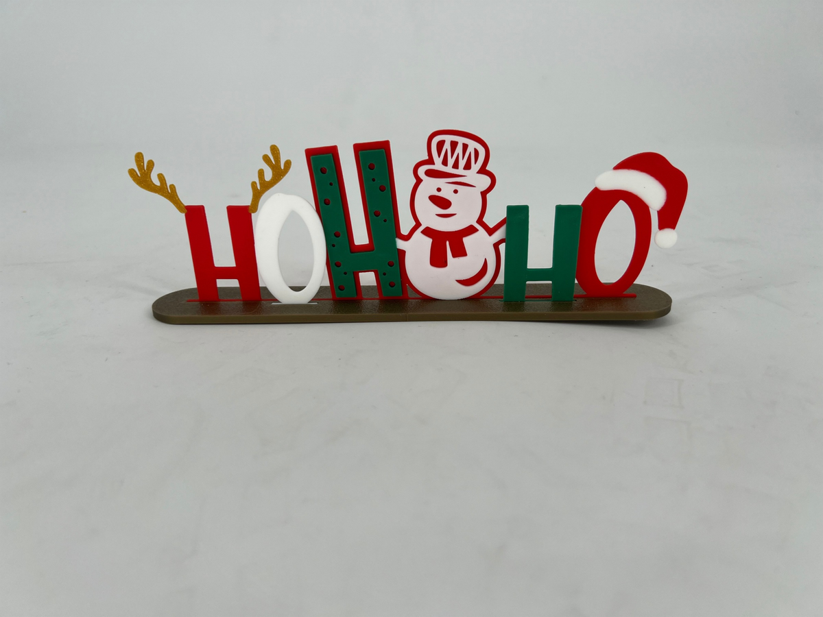 3D Printed HoHoHo Christmas Tabletop Decoration