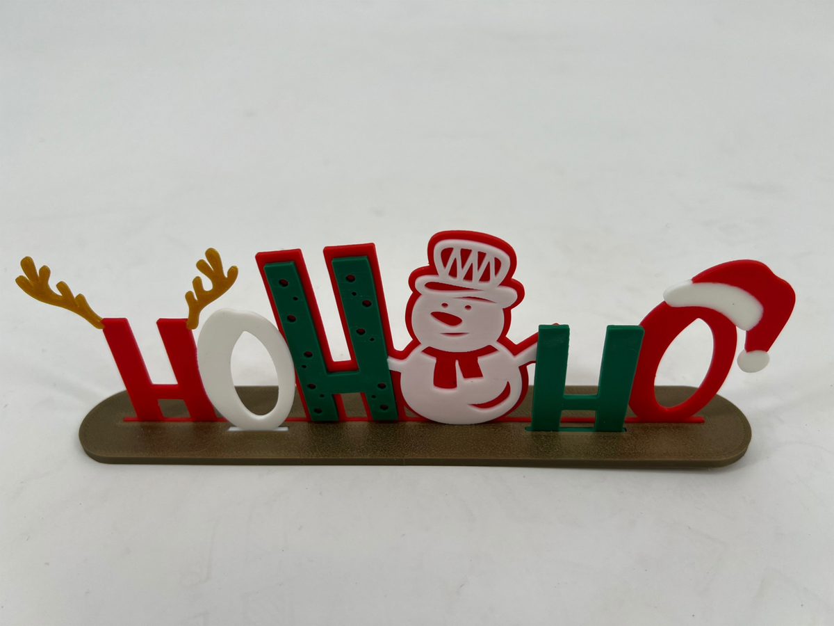 3D Printed HoHoHo Christmas Tabletop Decoration