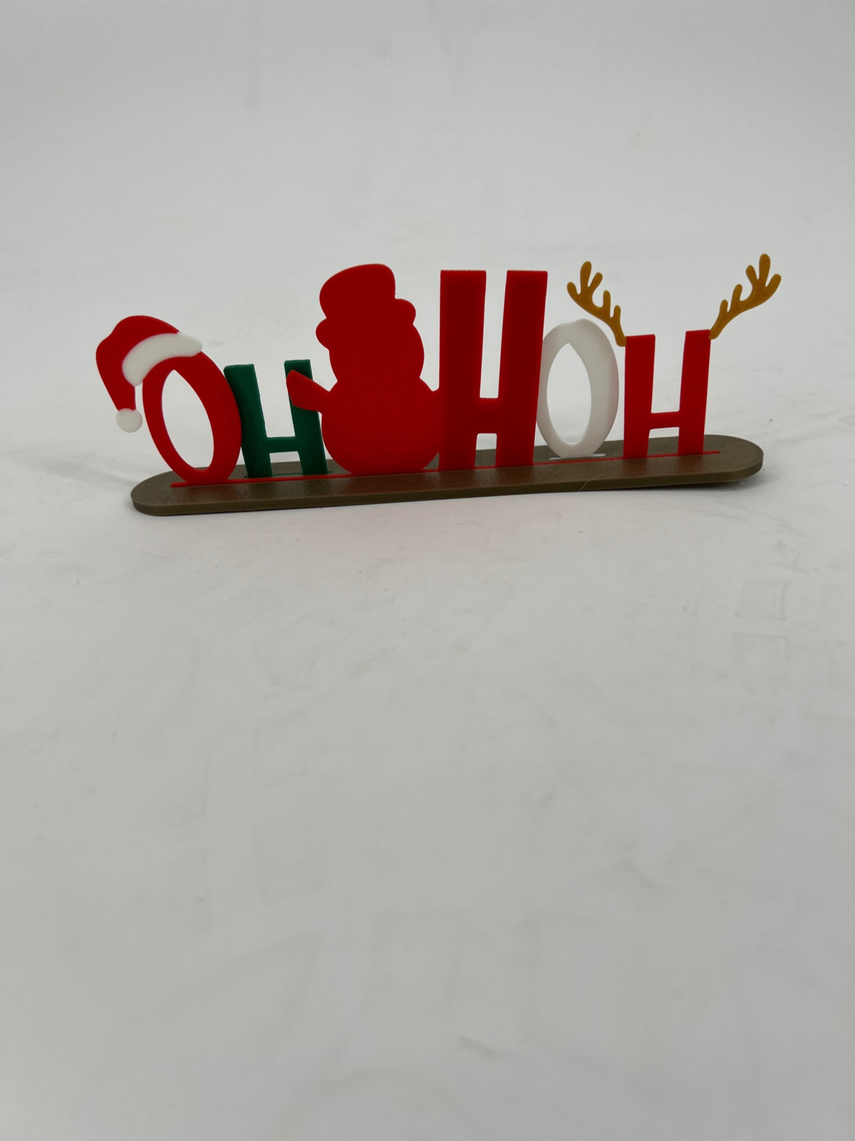 3D Printed HoHoHo Christmas Tabletop Decoration