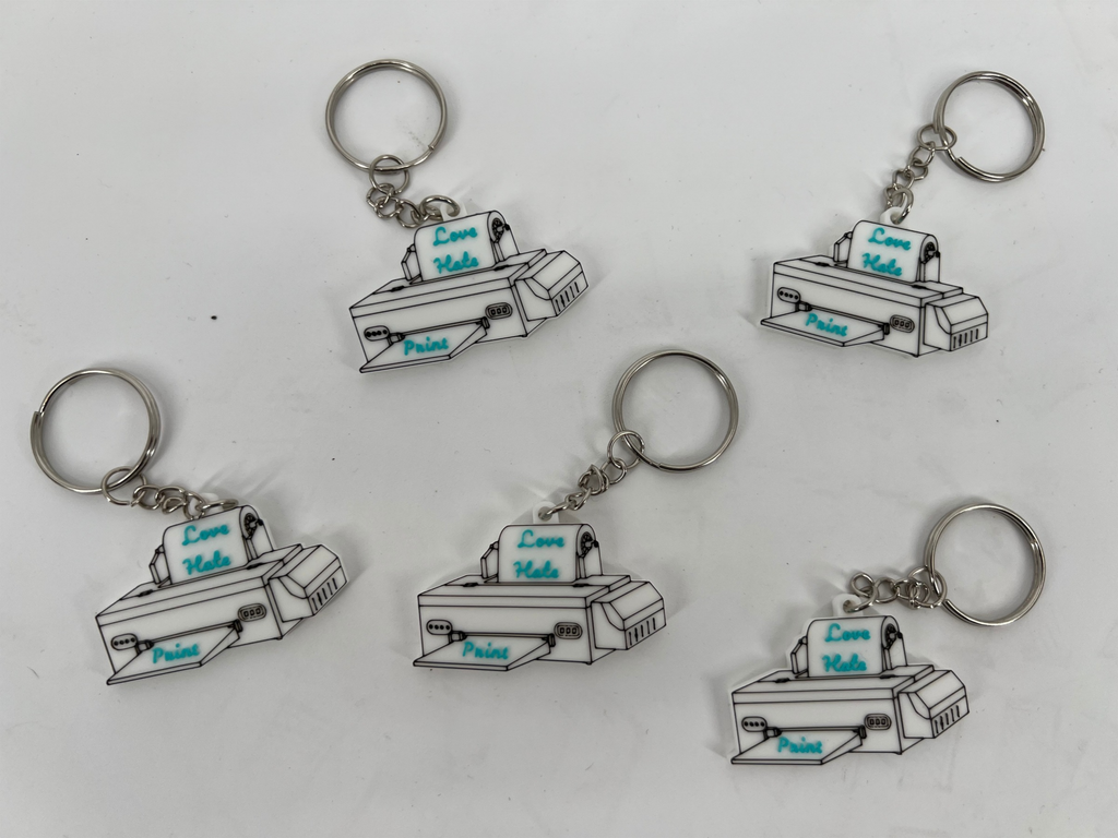 L1800 DTF Printer Keychain-- Love, Hate, Print!
