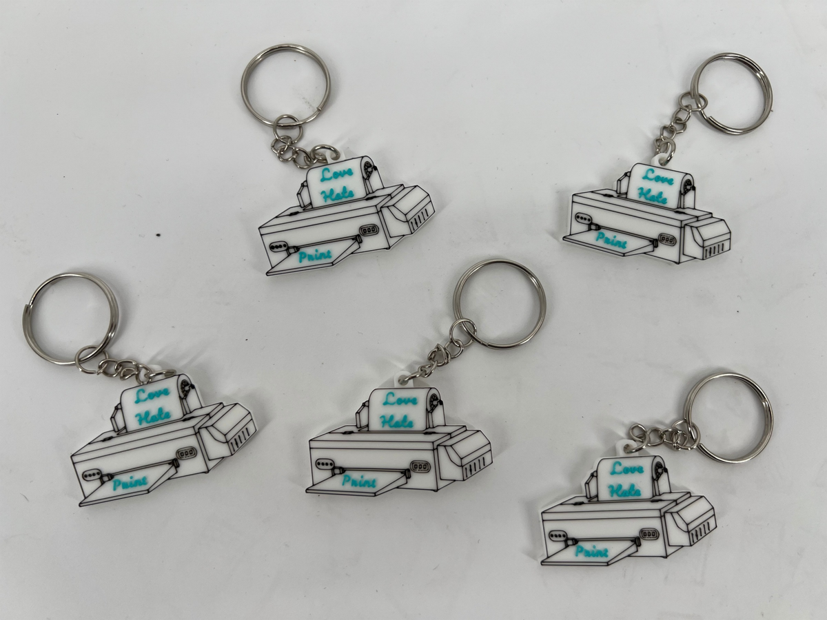 L1800 DTF Printer Keychain-- Love, Hate, Print!