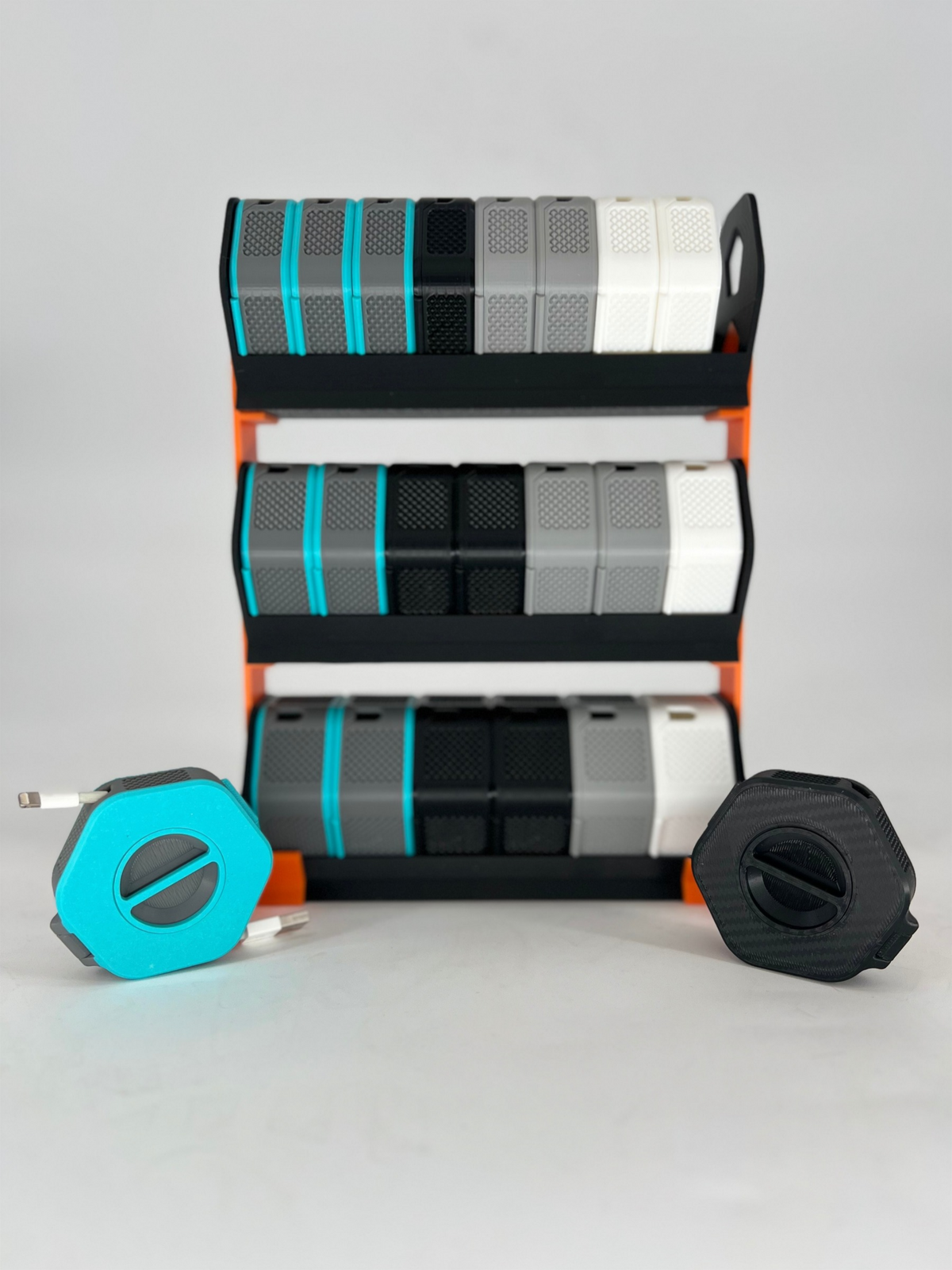 3D Printed Phone Cord Winder & Organizer | Cable Storage Case | 3 Sizes | Multiple Colors Available