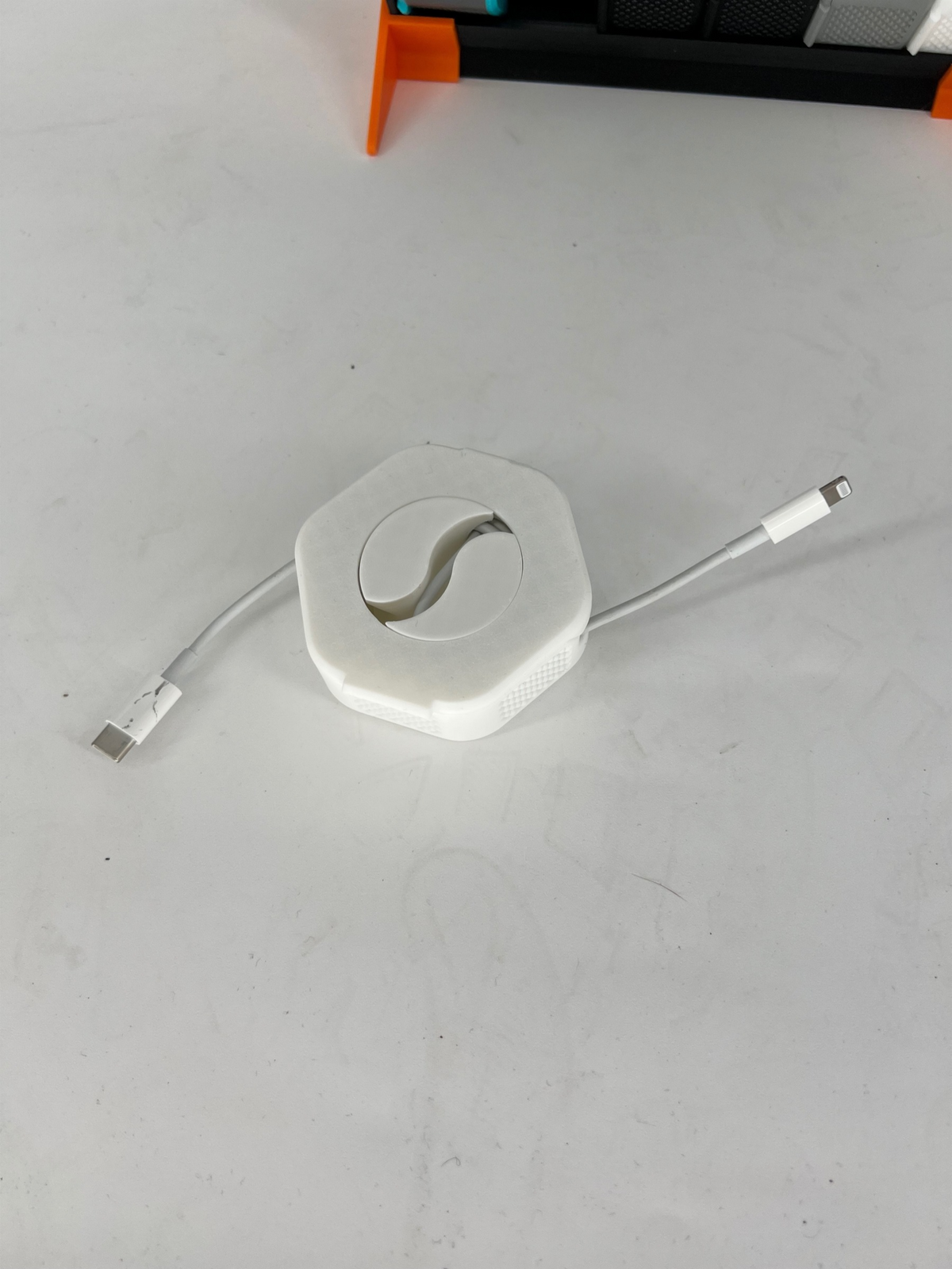 3D Printed Phone Cord Winder & Organizer | Cable Storage Case | 3 Sizes | Multiple Colors Available