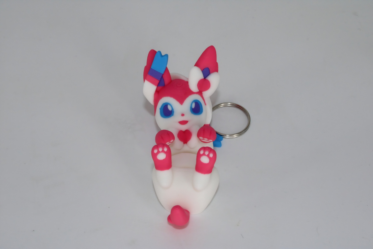 Articulated Flexi Eevee Eeveelution Keychain 3 Piece Set. Included Eevee, Sylveon, and Jolteon!